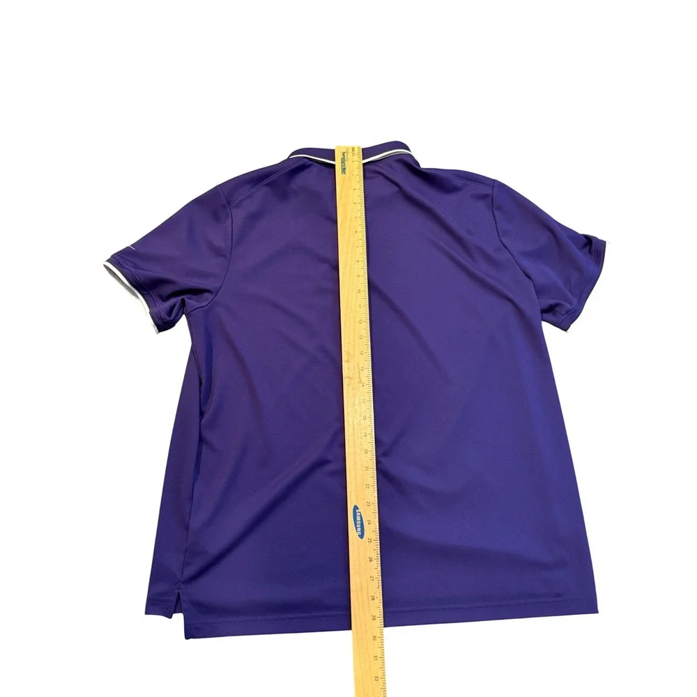 Nike Dri-FIT Mens XL K-State Wildcats Polo‎ Shirt Purple Short Sleeve NCAA